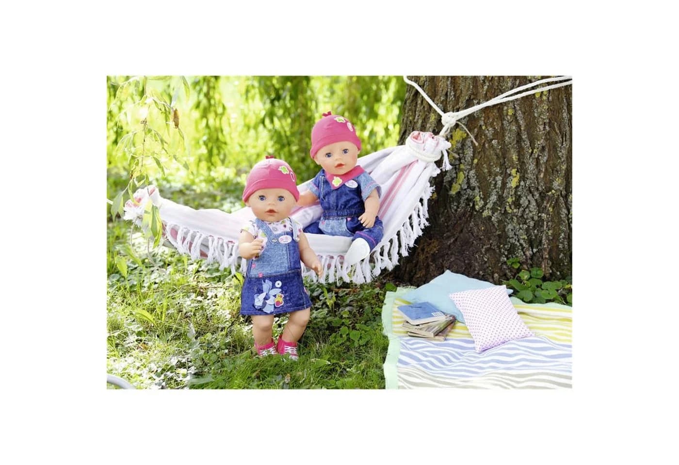 Zapf Creation® Puppenkleidung 824498 BABY born® Deluxe Jeans Collection Rosa/Grün - Bild 3