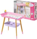Baby Born Puppenwickeltisch Skandinavisch Rosa Grau Braun Bild 2