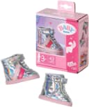 Baby Born Puppenkleidung Sneakers Silber mit Pinken Streifen 43 cm Bild 2