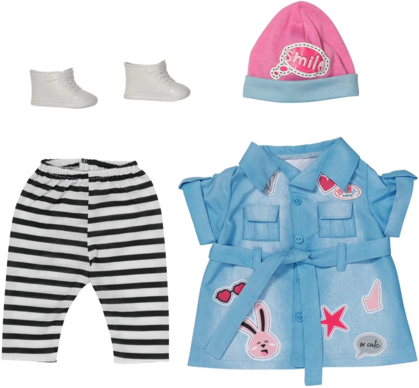Baby Born Puppenkleidung Deluxe Jeans Kleid 43 cm Bunt - Bild 2