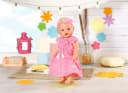 Baby Born Puppenkleidung Trendy Blumenkleid Rosa mit Haarband Bild 3
