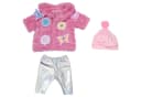 BABY born Puppenkleidung Glitzer Mantel Set 43cm Silber/Rosa Bild 2