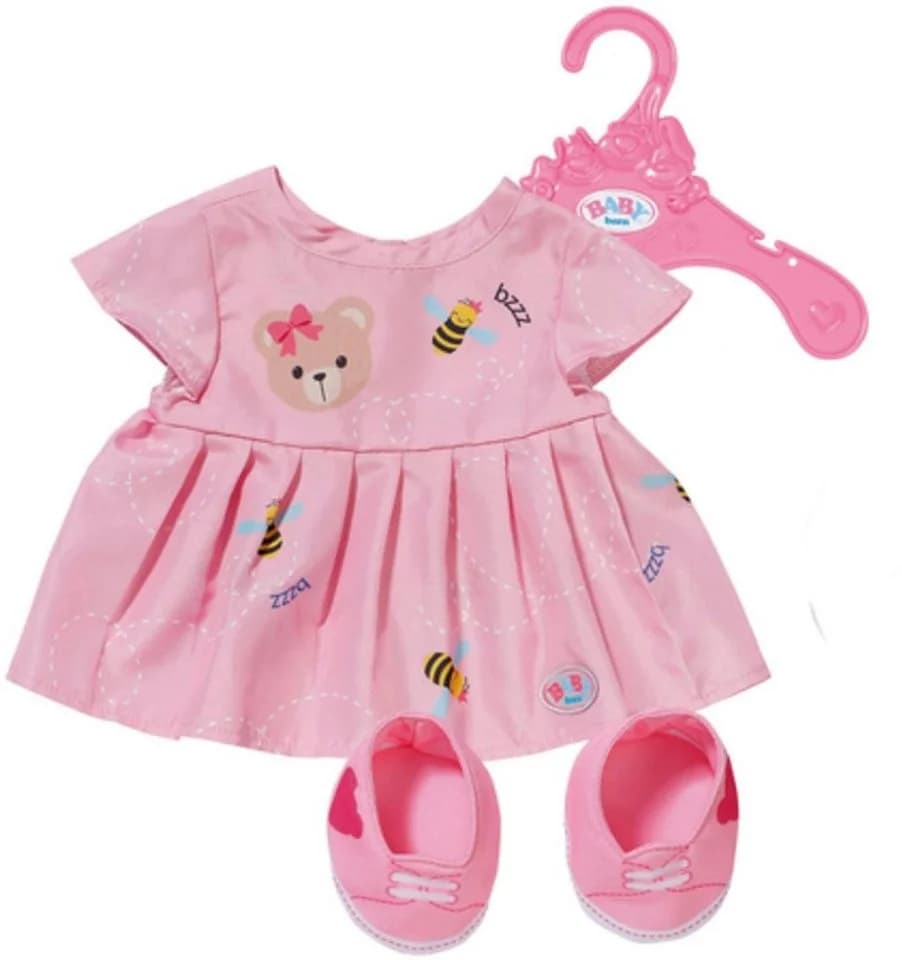 Baby Born Puppenkleidung Bärenkleid Rosa mit Schuhen - Bild 2