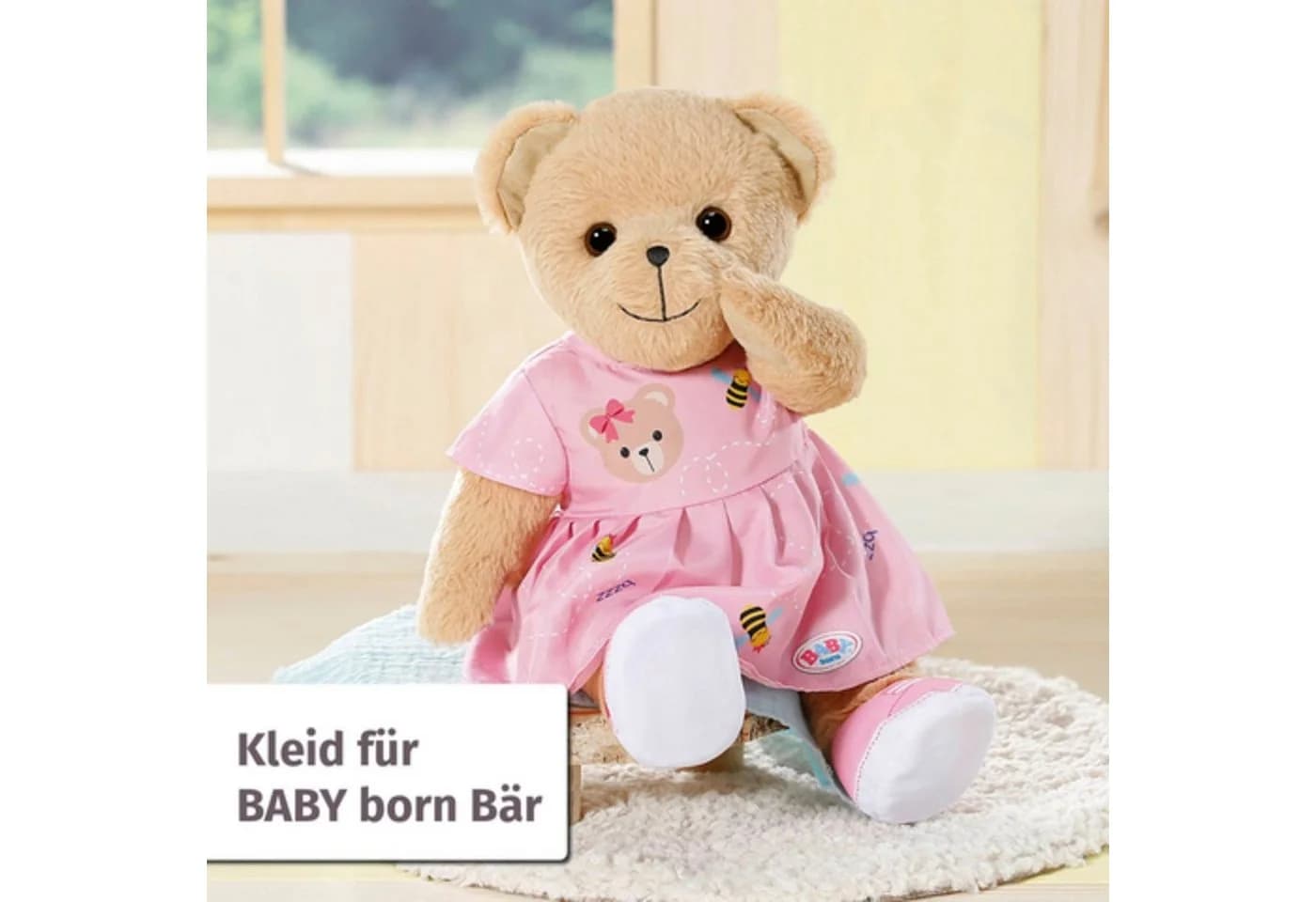 Baby Born Puppenkleidung Bärenkleid Rosa mit Schuhen - Bild 3
