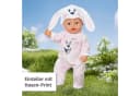 Baby Born Puppenkleidung Häschen Kuschelanzug Rosa Onesie Mütze Bild 3