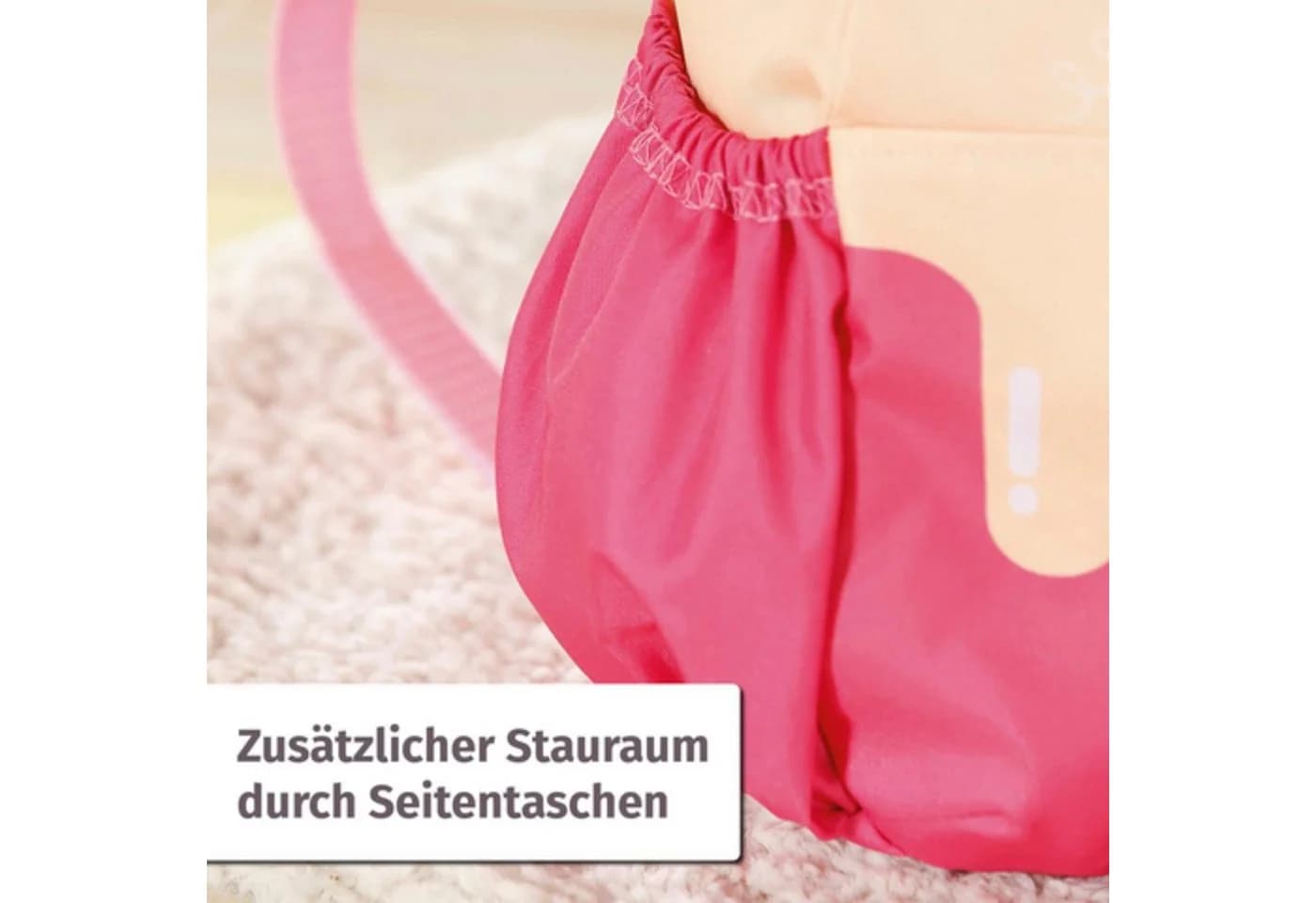 Baby Born Puppen Rucksack Bärrucksack Bunt Honigbienen-Print - Bild 5