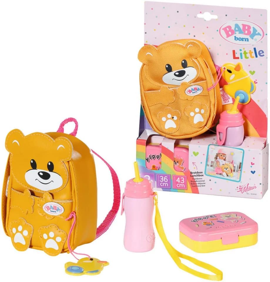 Zapf Creation Baby Born Kindergarten Rucksack Set 3-tlg. Gelb/Rosa - Bild 2