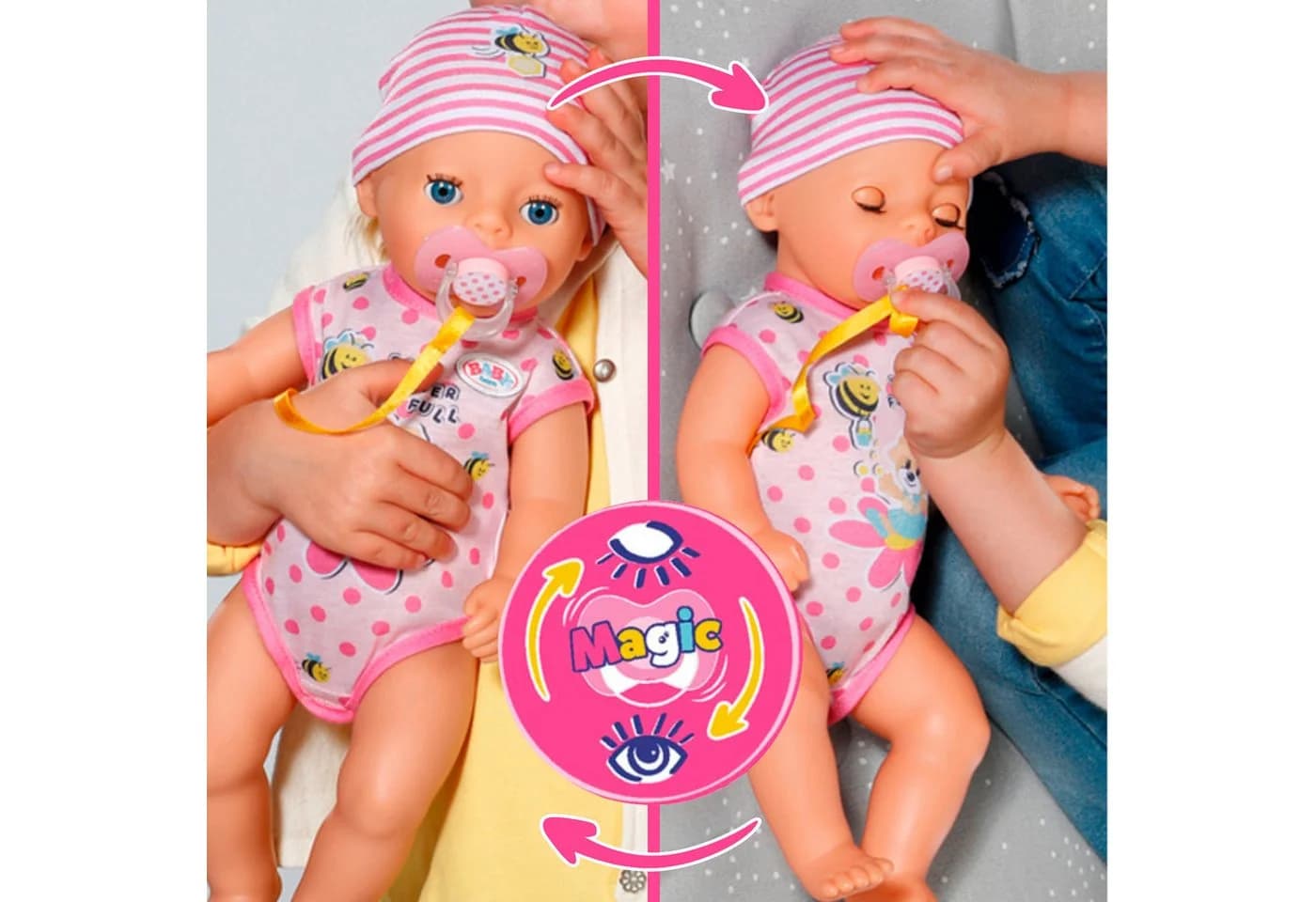 BABY BORN Little Baby Girl Lena 36 cm Rosa Babypuppe mit 7 Funktionen - Bild 4