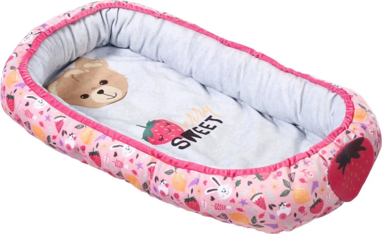 Baby Born Puppen Trage Babynest Bunt Beeren- und Bärendesign