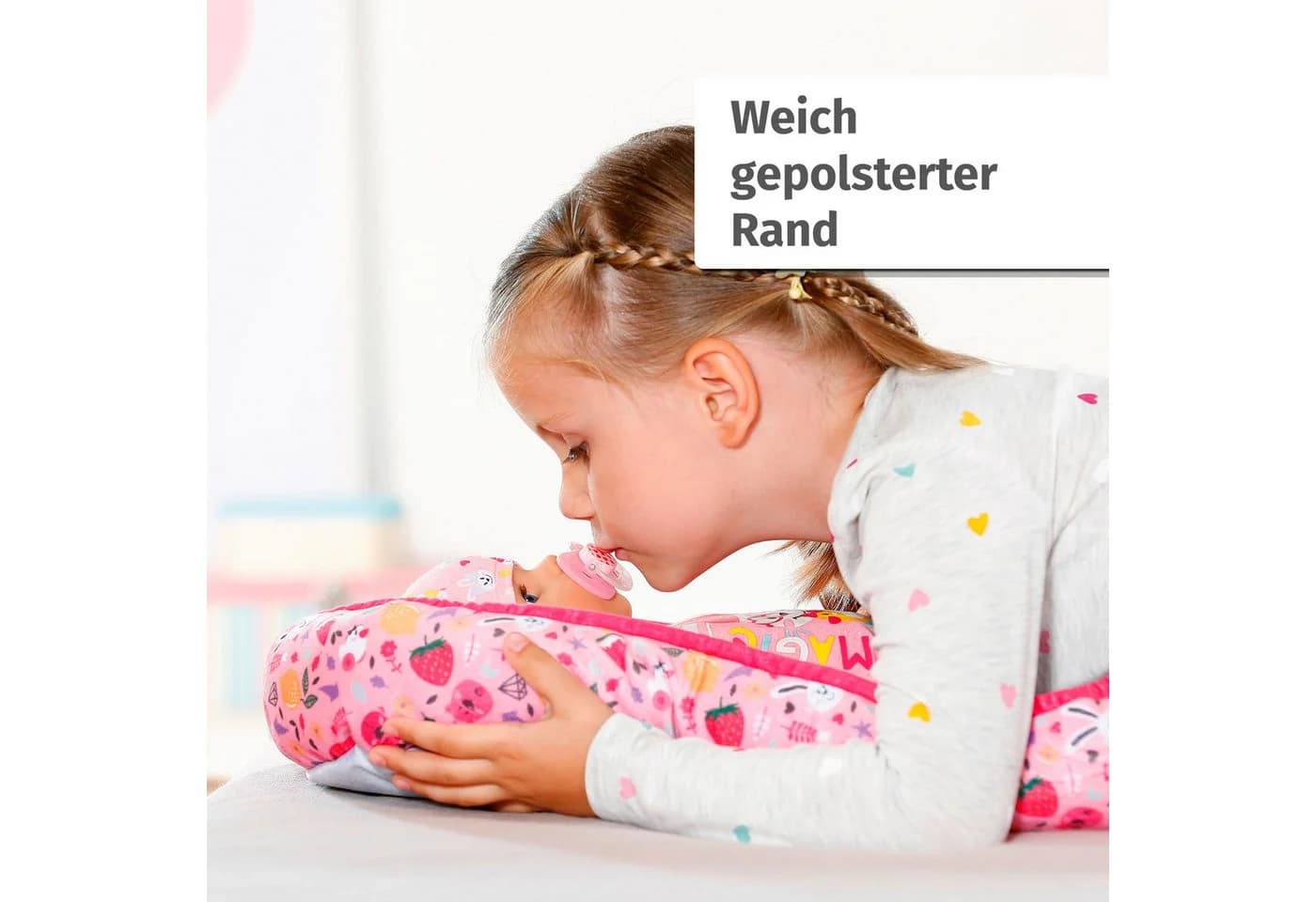 Baby Born Puppen Trage Babynest Bunt Beeren- und Bärendesign - Bild 5