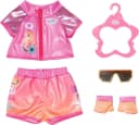 Baby Born Puppenkleidung Fahrrad Outfit 43 cm Pink Orange Bild 1