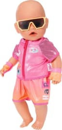 Baby Born Puppenkleidung Fahrrad Outfit 43 cm Pink Orange Bild 3