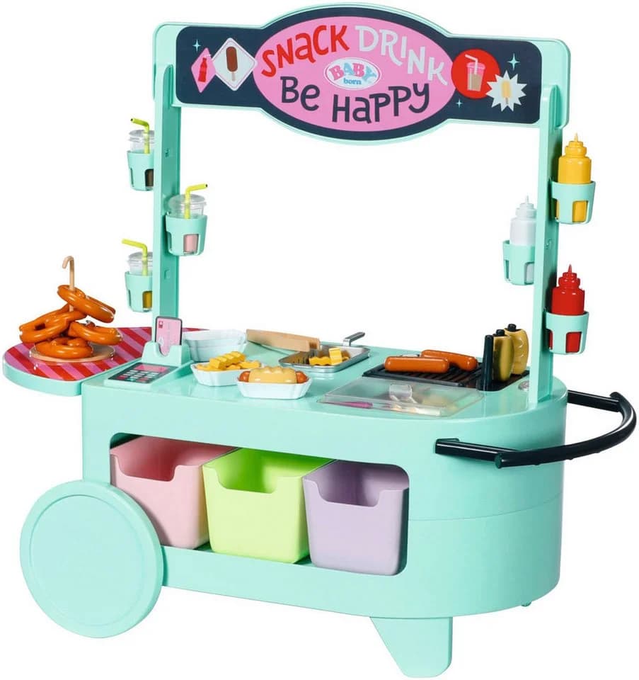 BABY BORN Puppentisch Snack Shop Bunt mit Soundeffekt