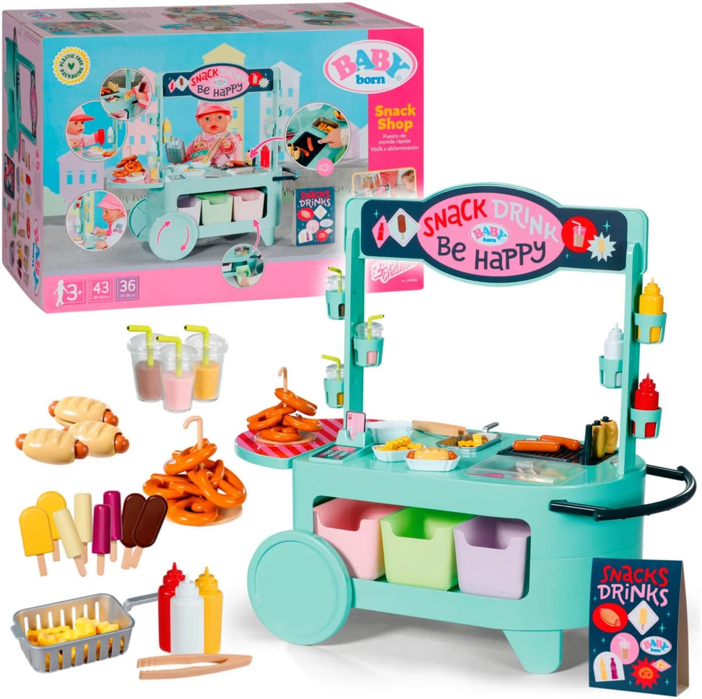 BABY BORN Puppentisch Snack Shop Bunt mit Soundeffekt - Bild 2
