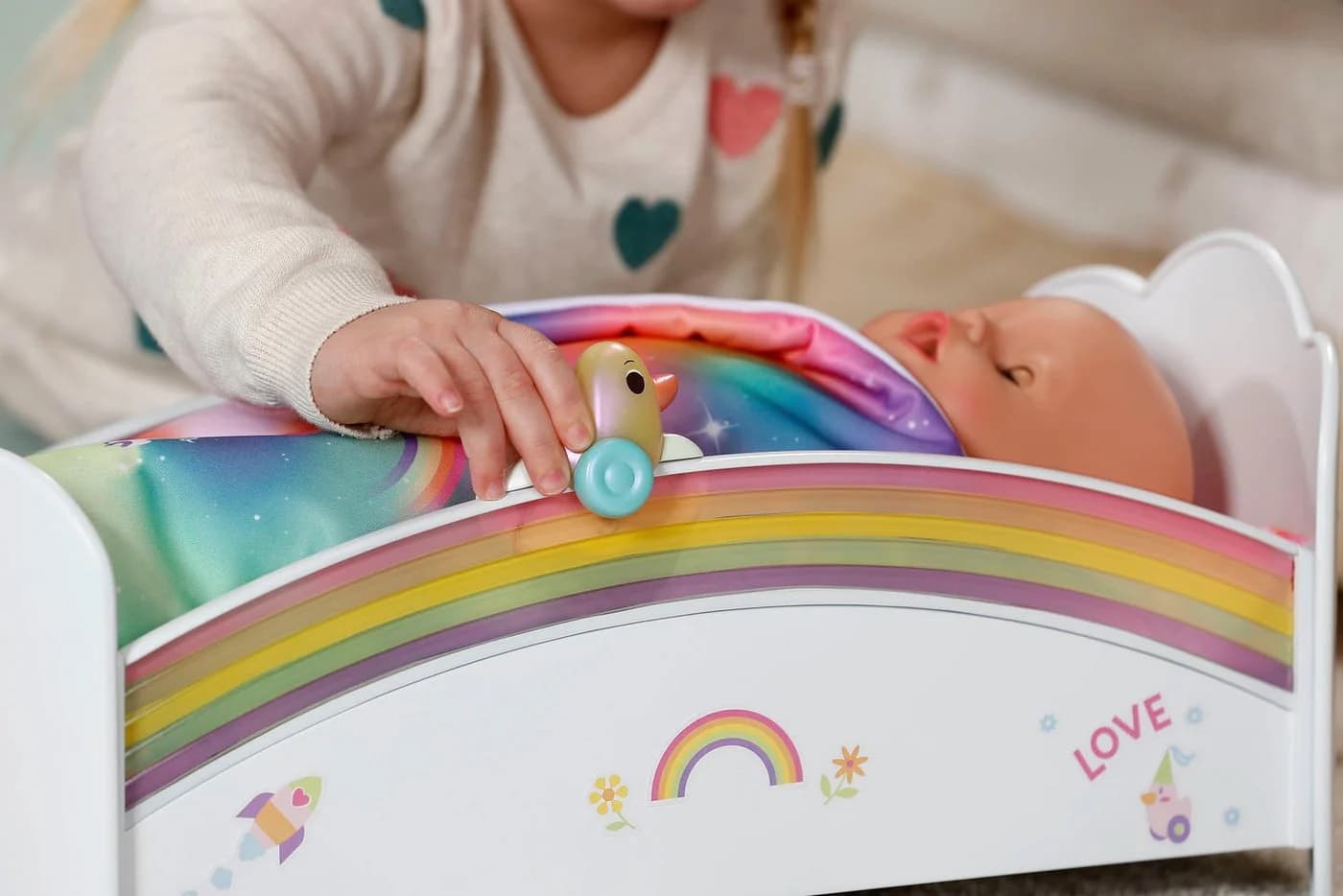 Baby Born Puppenbett Regenbogen mit Licht- und Soundeffekt - Bild 4