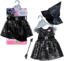 BABY Born Puppenkleidung Hexenkleid Bunt mit Besen und Hut Bild 2