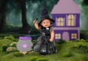 BABY Born Puppenkleidung Hexenkleid Bunt mit Besen und Hut Bild 4