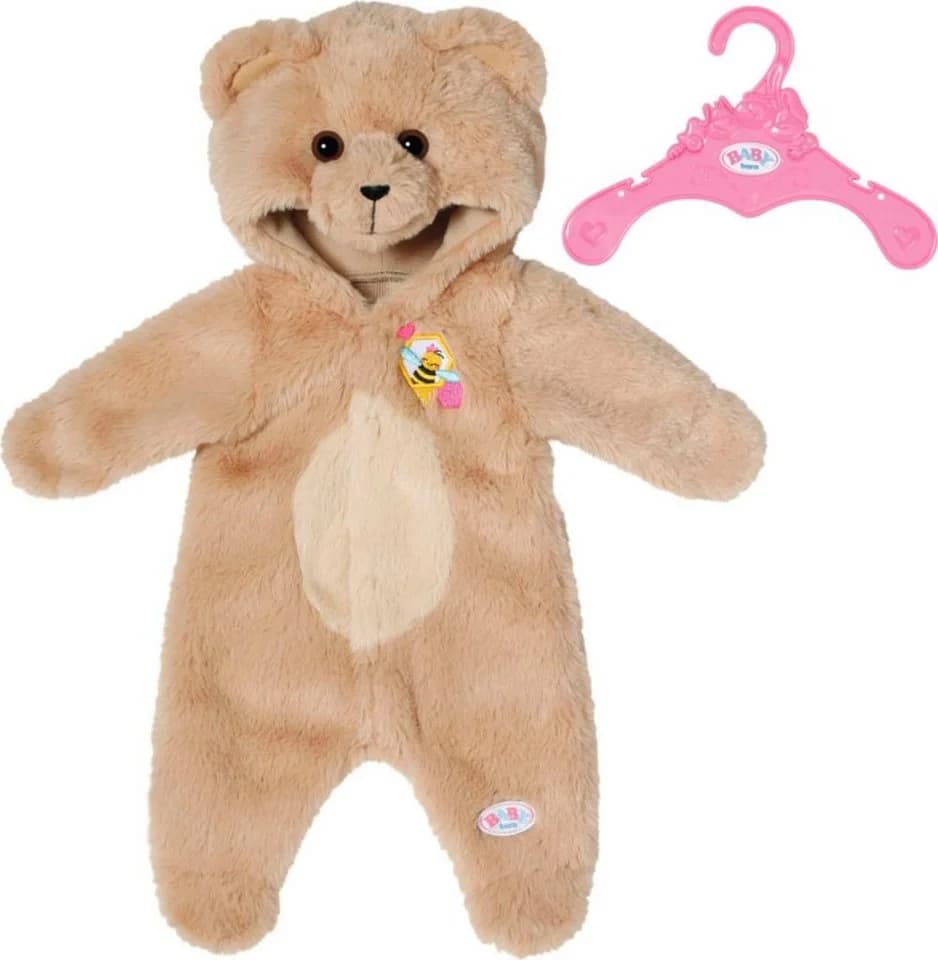 Baby Born Puppenkleidung Bär Kuschelanzug 43 cm Beige