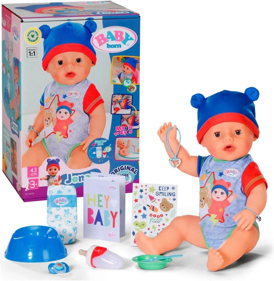 BABY BORN Babypuppe Jonas 43 cm mit 10 Funktionen - Bild 2