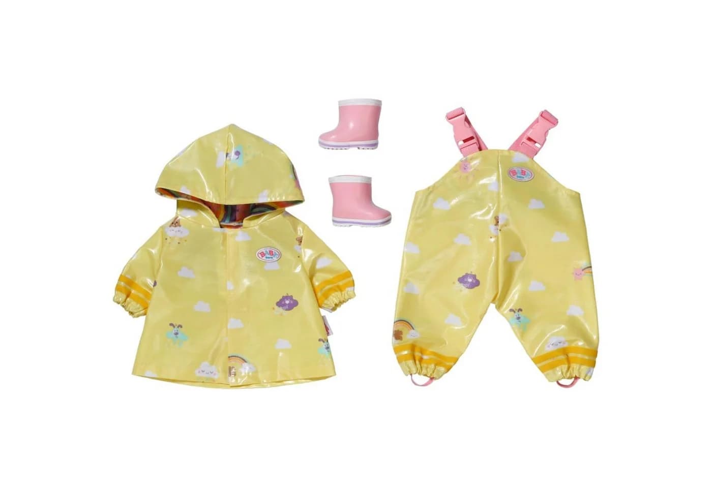 Zapf Creation BABY born Deluxe Regen Set 43cm Gelb/Rosa - Bild 2