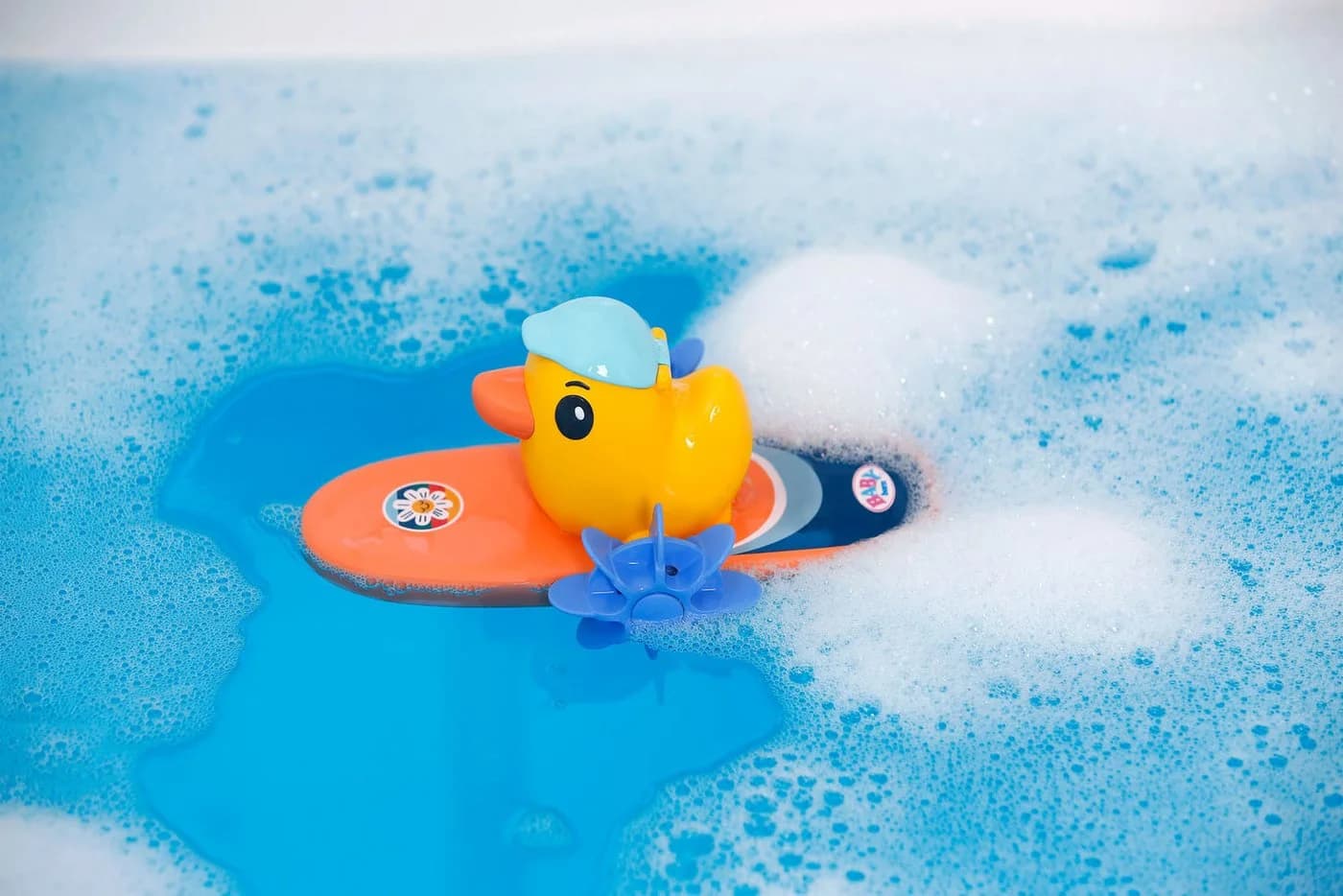 Baby Born Badespielzeug Splish Splash Surfende Berta Gelb/Orange