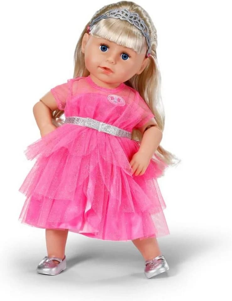 Baby Born Prinzessinnen-Outfit 43 cm Pink Silber mit Krone