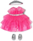 Baby Born Prinzessinnen-Outfit 43 cm Pink Silber mit Krone Bild 2