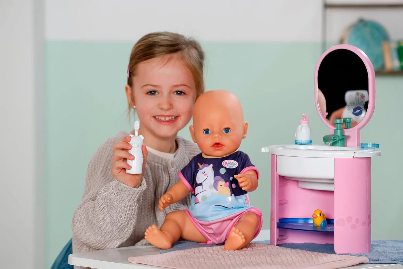 BABY BORN Puppenwaschtisch Rosa mit Wasserpumpe - Bild 4