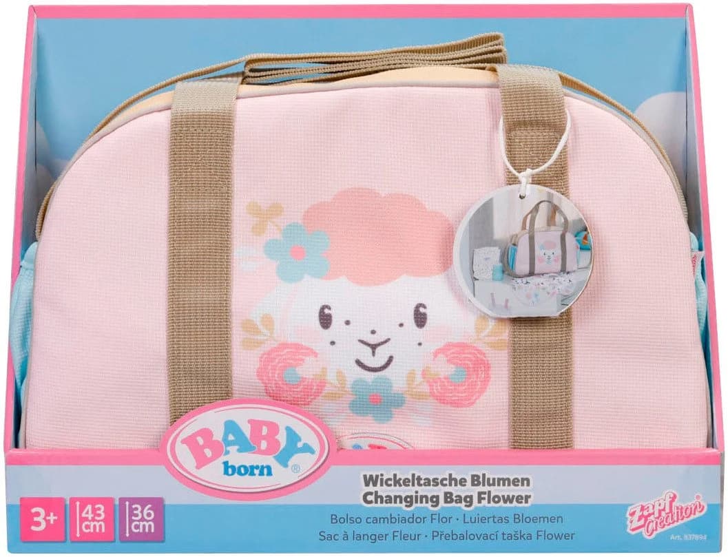 Baby Born Puppen Wickeltasche Blumen Rosa - Bild 3