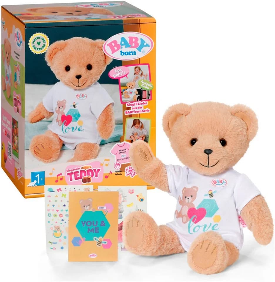 BABY Born Singender Teddy Bunt - 43cm Kuscheltier mit Sound - Bild 2