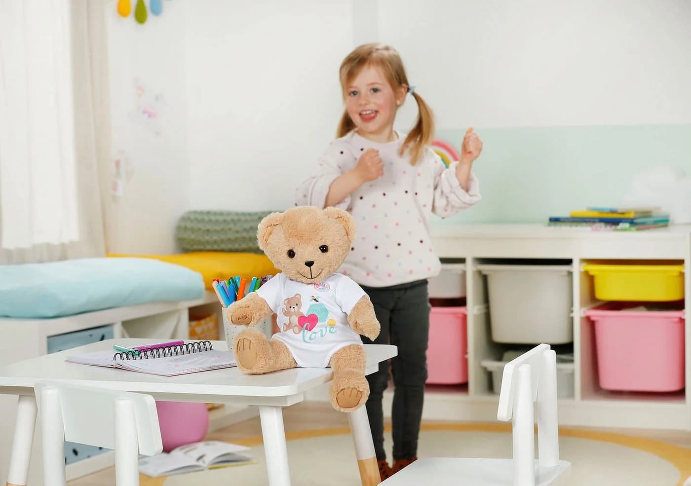 BABY Born Singender Teddy Bunt - 43cm Kuscheltier mit Sound - Bild 3