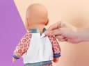 Baby Born Puppenkleidung Jogging Anzug Dschungel 36 cm Bild 5