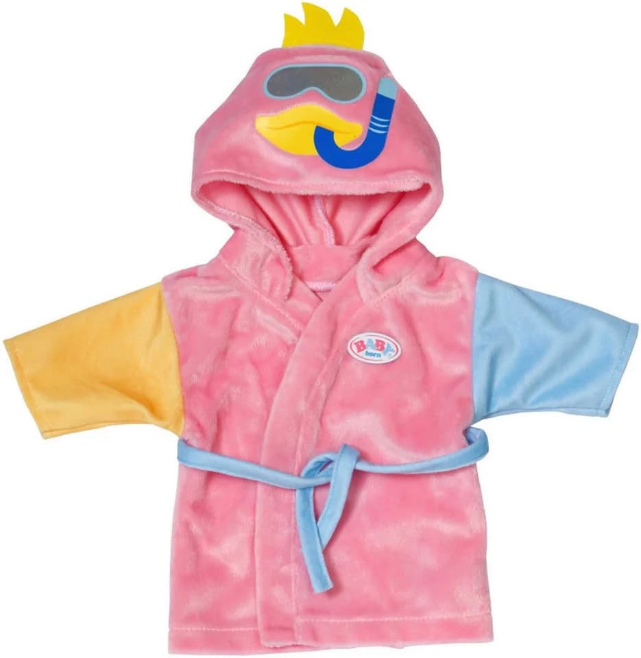 Baby Born Puppenkleidung Bademantel Rosa Blau Orange 43 cm - Bild 2