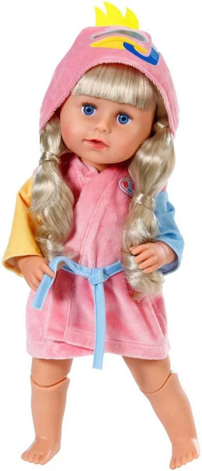 Baby Born Puppenkleidung Bademantel Rosa Blau Orange 43 cm - Bild 4