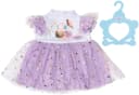 Baby Born Puppenkleidung Lila Tutu Kleid mit Sternen Bild 2