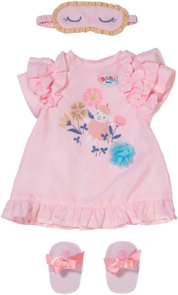 Baby Born Puppenkleidung Nachthemd Set 43 cm Rosa - Bild 2
