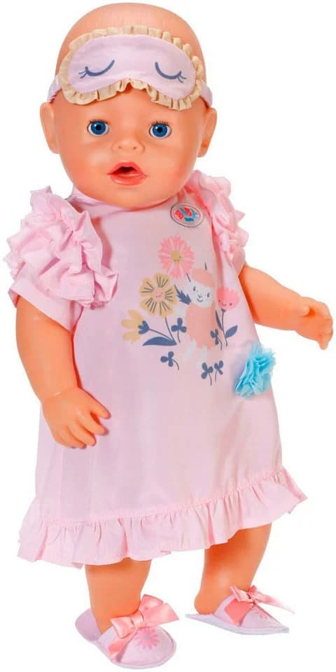 Baby Born Puppenkleidung Nachthemd Set 43 cm Rosa - Bild 3