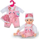 Baby Born Puppenkleidung Einteiler mit Mütze 43 cm Rosa Kätzchen Bild 3