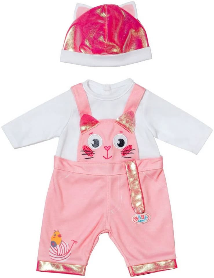 Baby Born Puppenkleidung Einteiler mit Mütze 43 cm Rosa Kätzchen - Bild 4