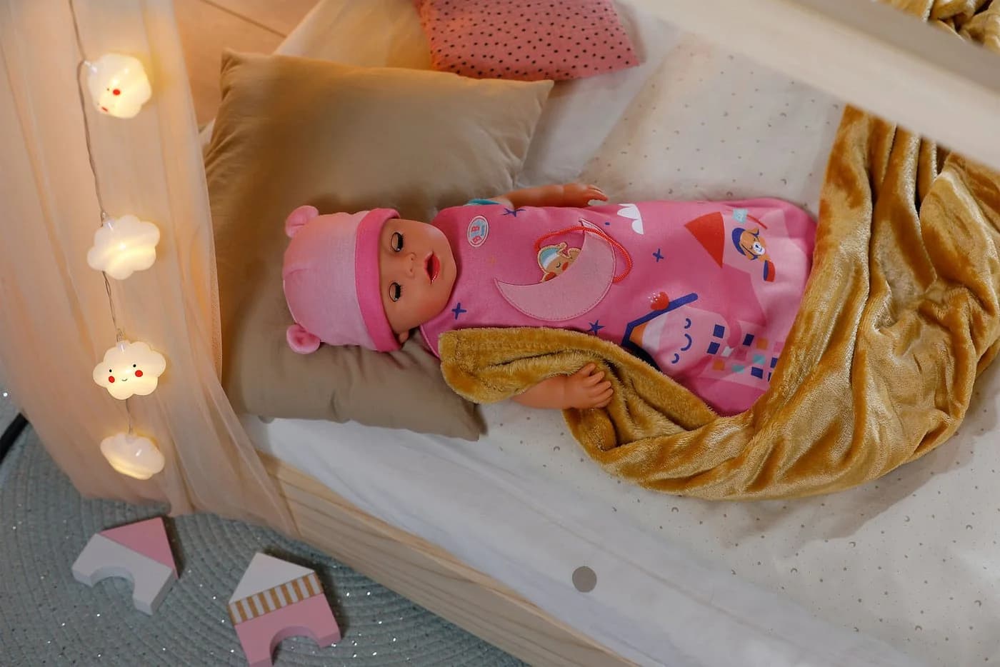 Baby Born Puppen Schlafsack Mond-Design