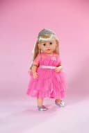 Baby Born Prinzessinnen-Outfit Rosa mit Tiara und Schuhen Bild 4