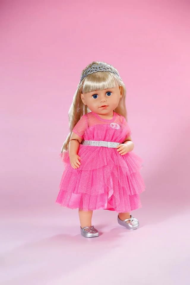 Baby Born Prinzessinnen-Outfit Rosa mit Tiara und Schuhen - Bild 4