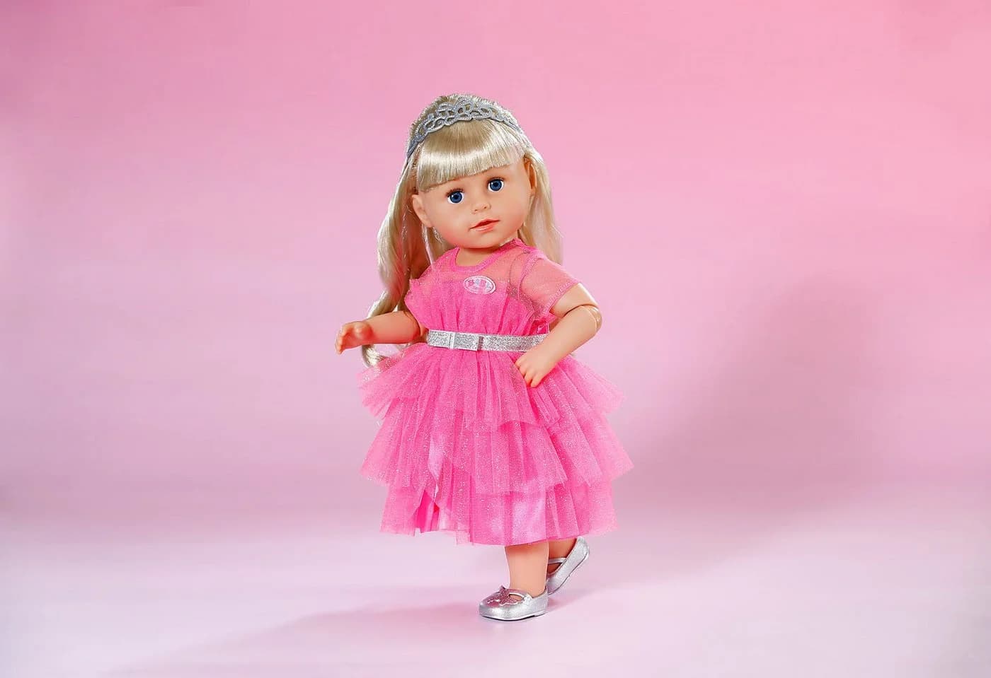 Baby Born Prinzessinnen-Outfit Rosa mit Tiara und Schuhen - Bild 5