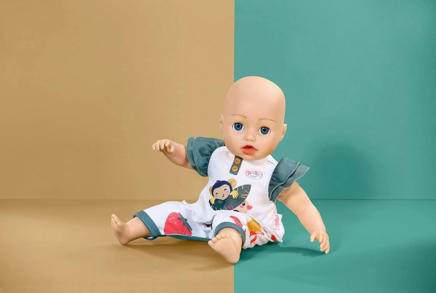 Baby Born Puppenkleidung Äffchen Outfit Bunt 43 cm mit Kleiderbügel - Bild 5