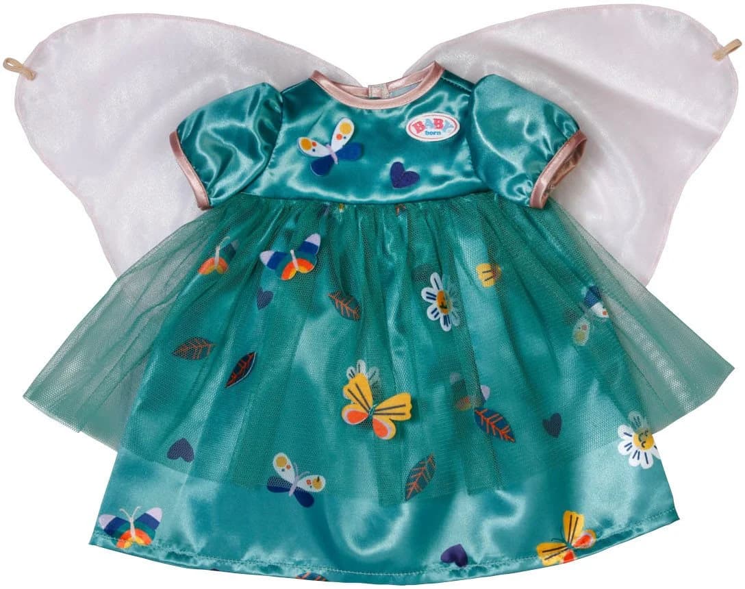 Baby Born Feenkleid mit Flügeln Waldgrün 43 cm Puppenkleidung - Bild 2