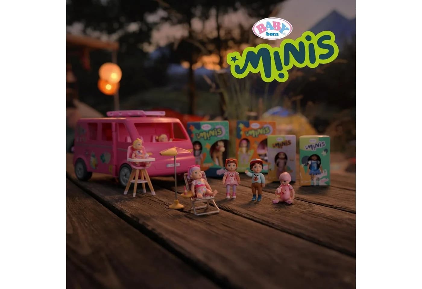 Zapf Creation® BABY born Minis Campervan inkl. Puppe Jasmin Rosa - Bild 3