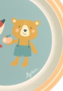 SIGIKID Teller Fuchs & Bär 21,5 cm Blau Bild 1
