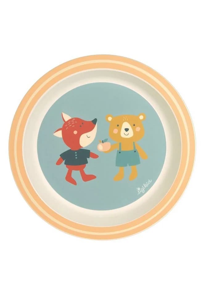 SIGIKID Teller Fuchs & Bär 21,5 cm Blau - Bild 2