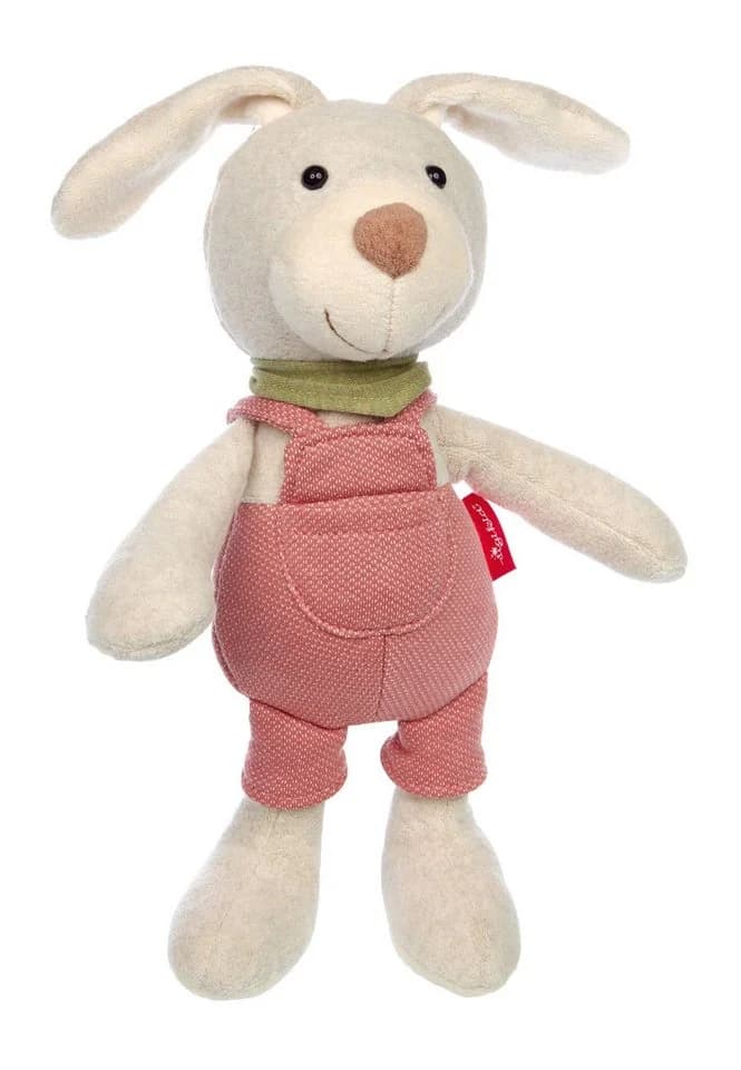 Sigikid Kuscheltier Latzhosen Hase, rot Sweety Plüschtier - Bild 2