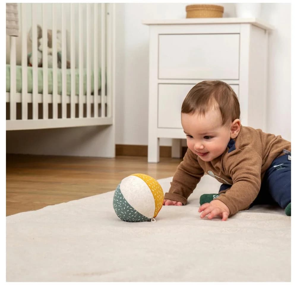 sigikid PlayQ Aktiv-Ball Yellow Greifspielzeug